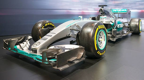 mercedes formula w06 ibrido auto da corsa di formula 1 - formula 1 foto e immagini stock