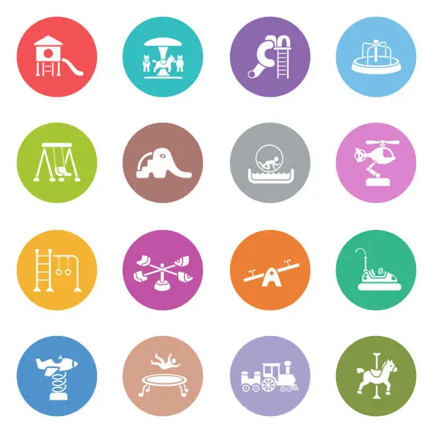 Vector illustration of Playground Icon Set