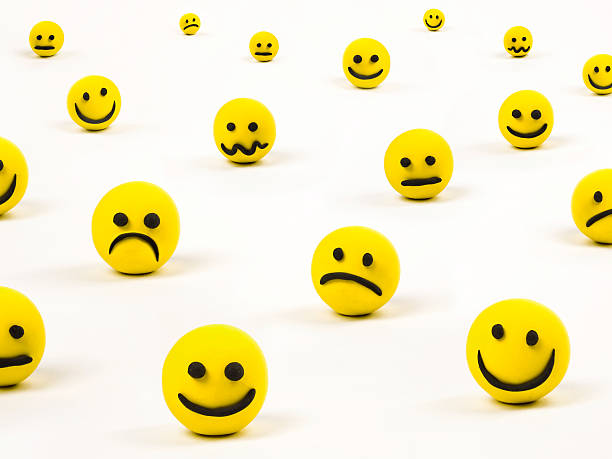istock Happy smiley emoticons isolated on white 520493152