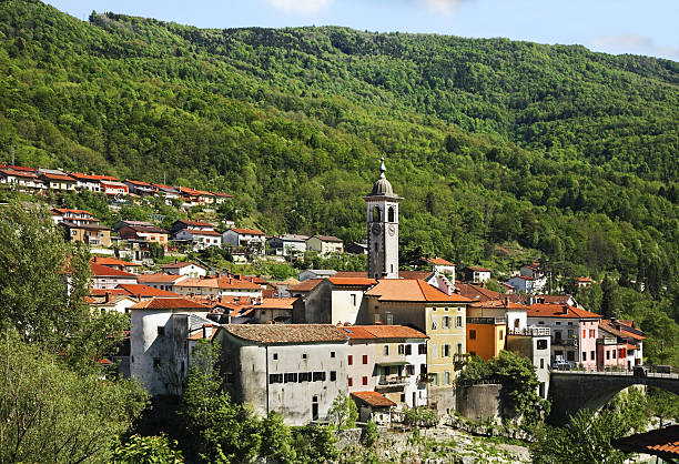istock Panoramic view of Kanal. Slovenia 520495366