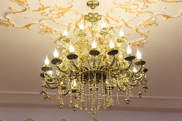 istock beautiful crystal chandelier in a room 520495470