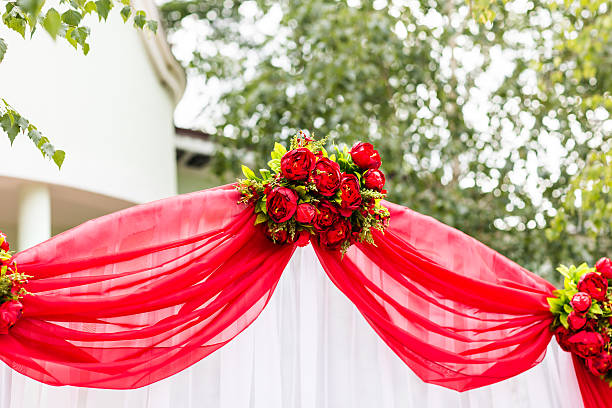 istock Wedding Ceremony Decorations Outdoors 520498654