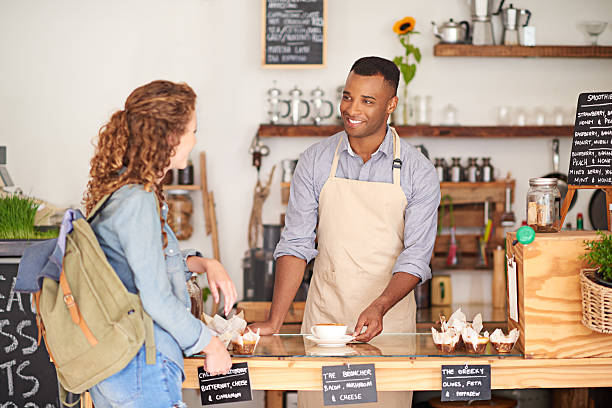 istock He’s created a welcoming atmosphere at his coffeeshop 520499116