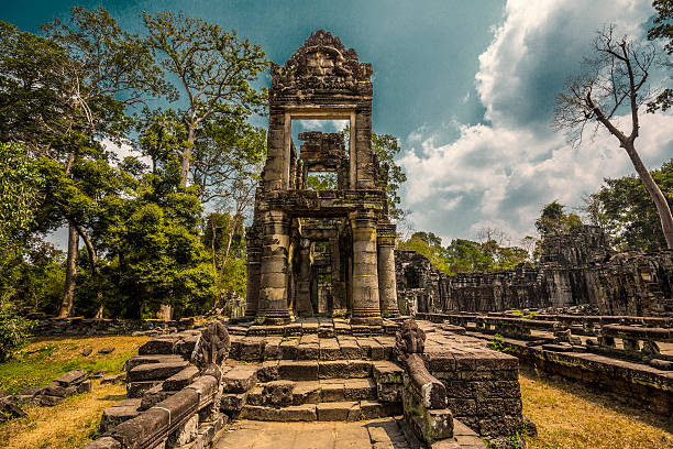 istock Preah Khan temple in Angkor Cambodia 520500552