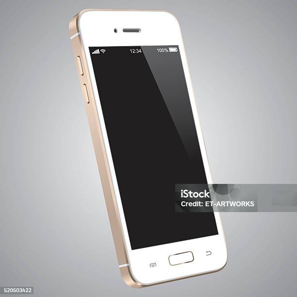 Vector Mobile Phone Template Stock Illustration - Download Image Now - Telephone, Three Dimensional, Mobile Phone