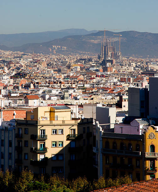istock Aerial view over Barcelona 520507905
