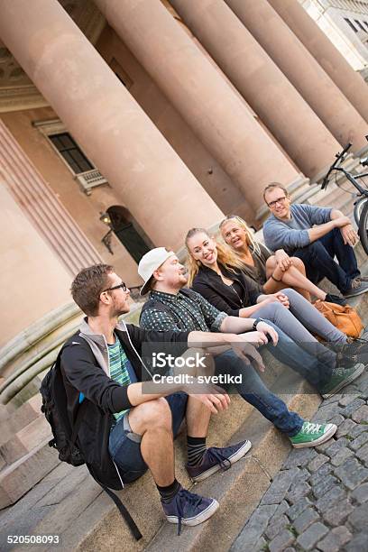 Friends Having Fun Outdoors Stock Photo - Download Image Now - 20-29 Years, Adult, Adults Only