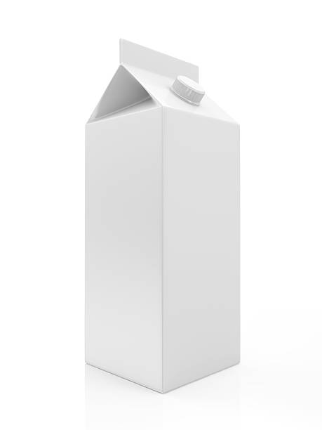 istock White Blank Milk or Juice Package isolated on white background 520510237