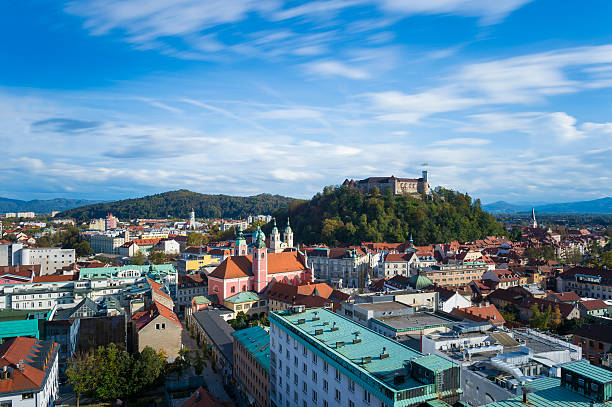 istock Ljubljana Cityscape with Castle 520510749