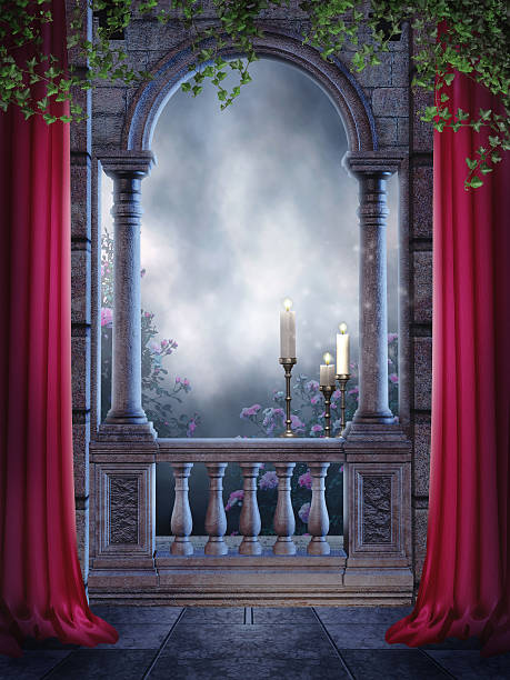 istock Vintage balcony with candles 520513705