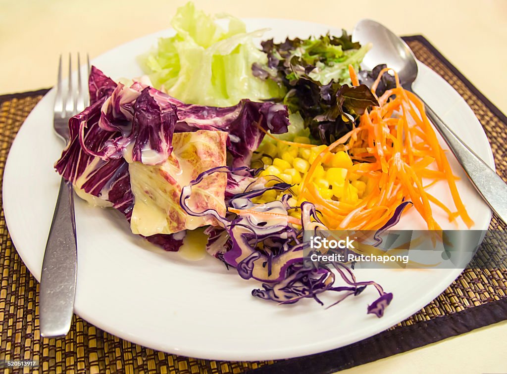 Fresh mixed vegetables salad Fresh mixed vegetables salad in the white plate Antioxidant Stock Photo
