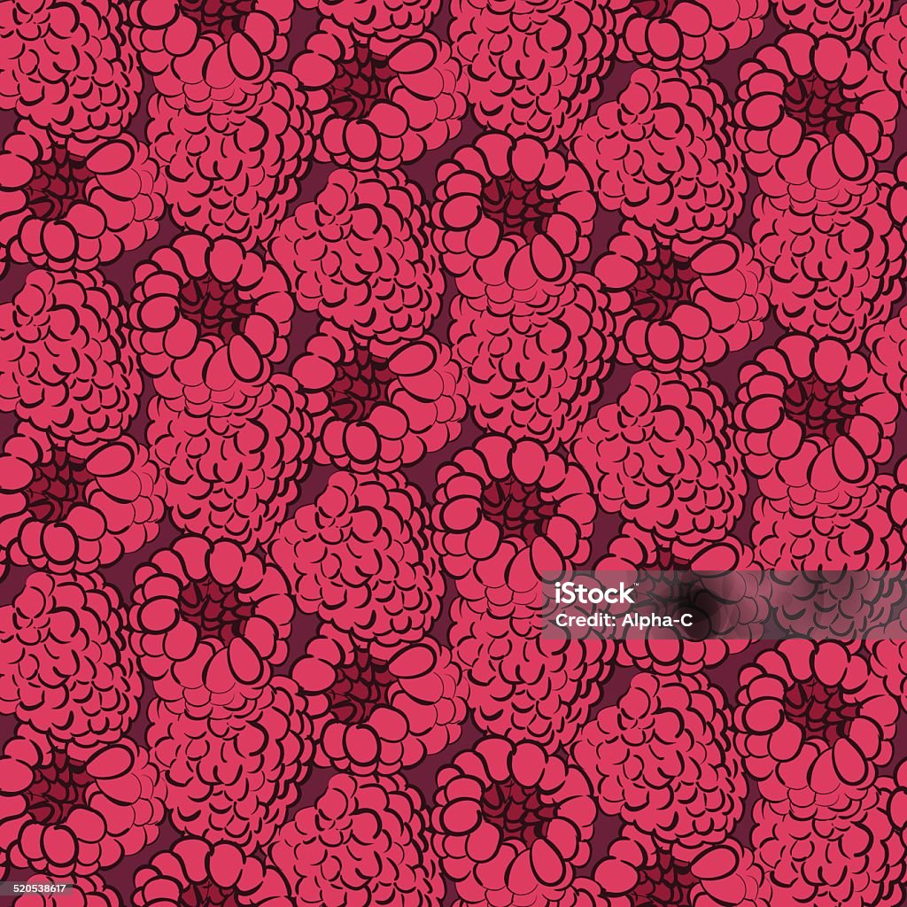 Sparkling Raspberry Pattern Raspberry Pattern Stock Illustration - Download Image Now - Pattern ...