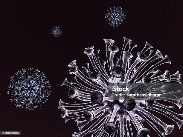 H1n1 Virus Stock Photo - Download Image Now - Biology, Cold And Flu, Flu Virus