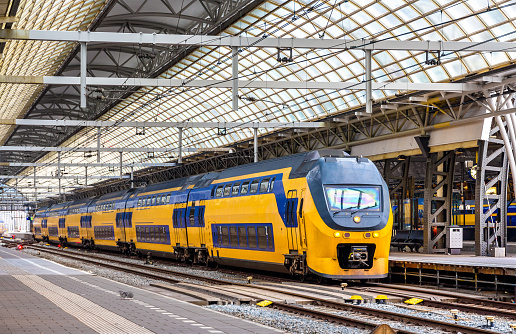 Train at Amsterdam Centraal station