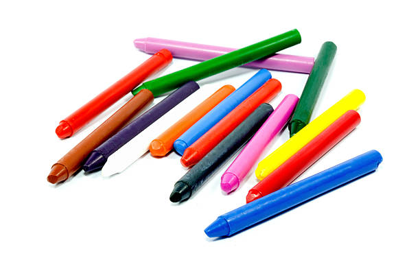 istock Close up of multicolor crayon pencils 520542305