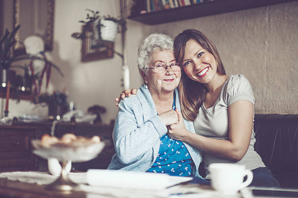 istock Social worker is visiting a senior woman 520544584