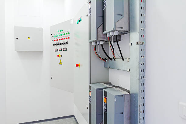 istock Electricity distribution place. Fuse box. 520548930