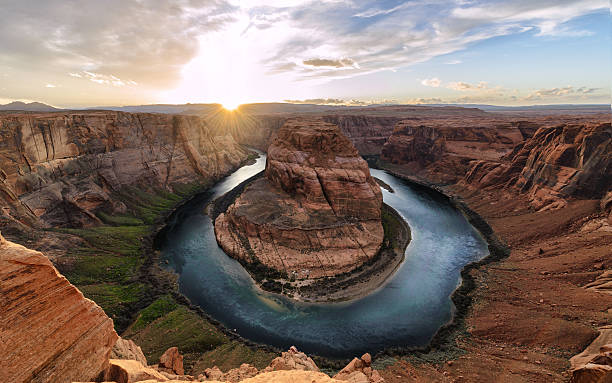 istock Horseshoe bend and Colorado River, Grand Canyon 520550986