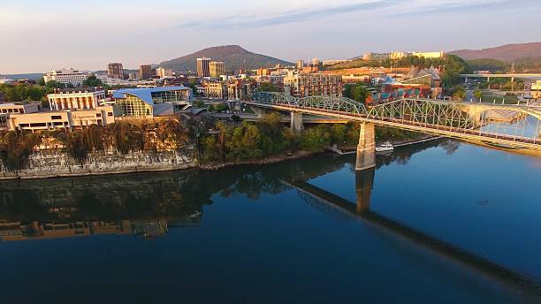 istock Aerial Sunrise Over Chattanooga Tennessee 520552808