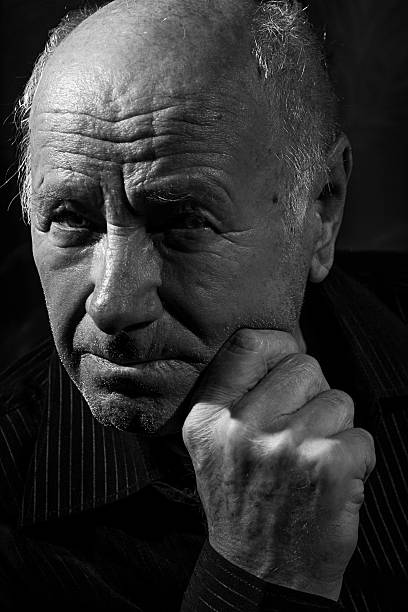 istock Close Up portrait of old man 520554888