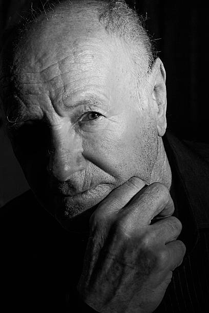 istock Close Up portrait of old man. 520555346