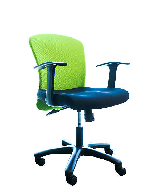 istock Office chair isolated on white 520562581