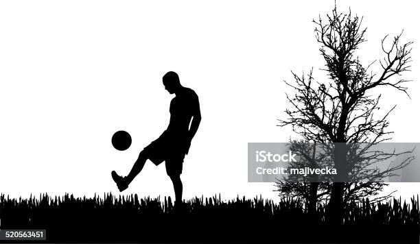 Vector Silhouette Of Man Stock Illustration - Download Image Now - Adult, Athlete, Back Lit