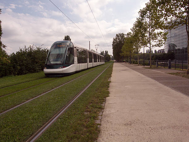 istock Modern tram in the city 520565201