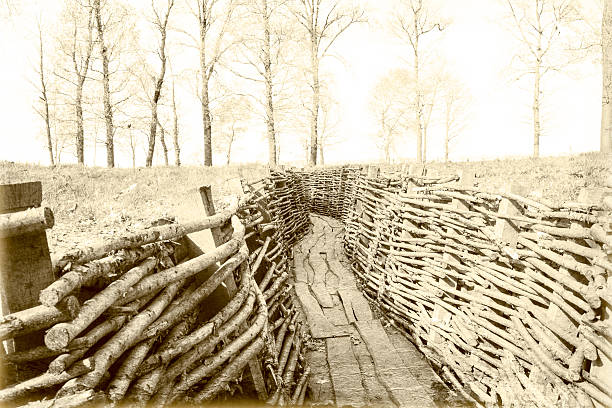 Surrey countryside WW2 inland defence line near Guildford Surrey England Europe