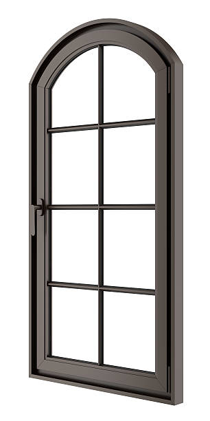 istock brown wooden window isolated on white background 520581570