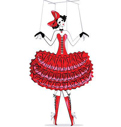 Red Two Hand Puppet Hand Puppet In Red Stock Illustration - Download Image Now - Actor ...