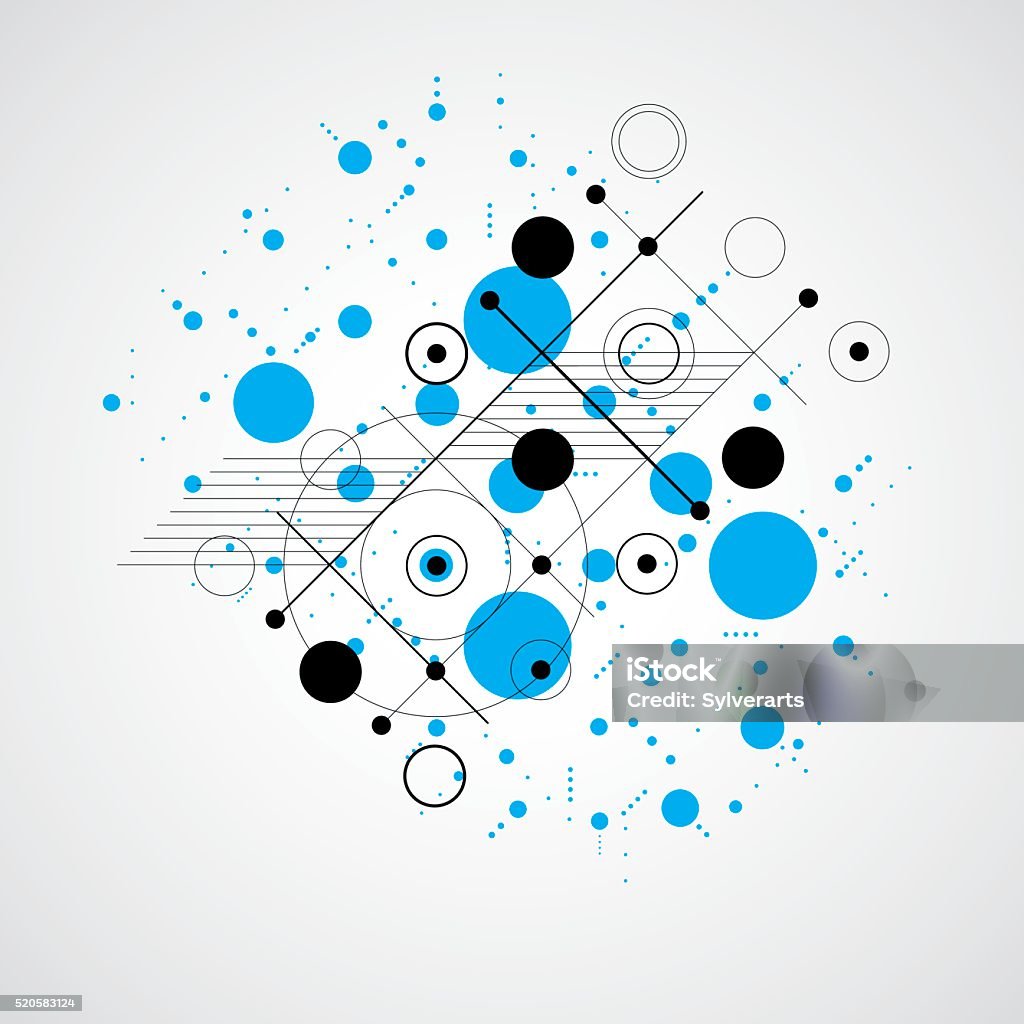 Bố Cục Nghệ Thuật Bauhaus Hình Nền Vector Màu Xanh Môđun Trang Trí ...