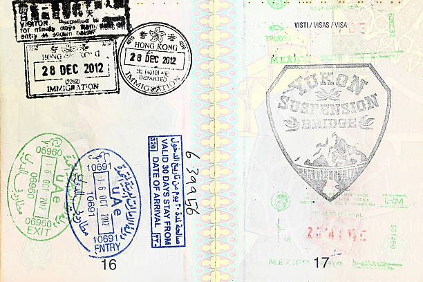 istock Passport visa of different destinations 520588826