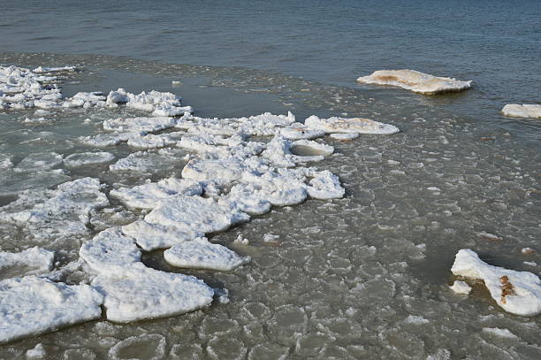 istock Flowing melting ice on Lake Huron 520590534