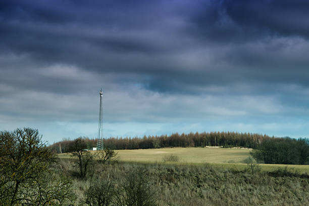 istock The image of phone tower in a small village 520592674