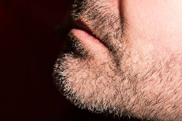 istock Close-up of mature man, low key 520593684