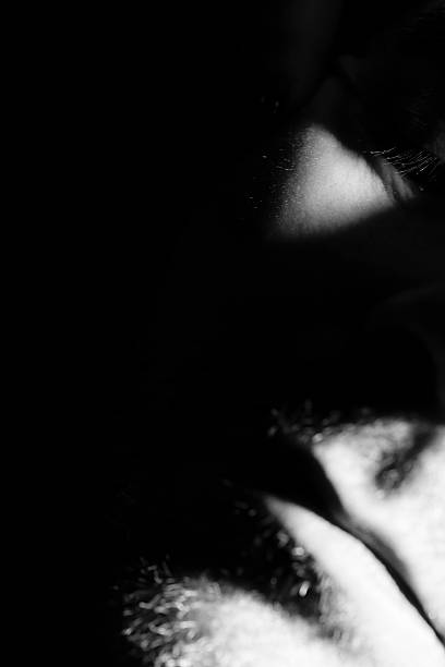 istock Close-up of mature man, low key 520593890
