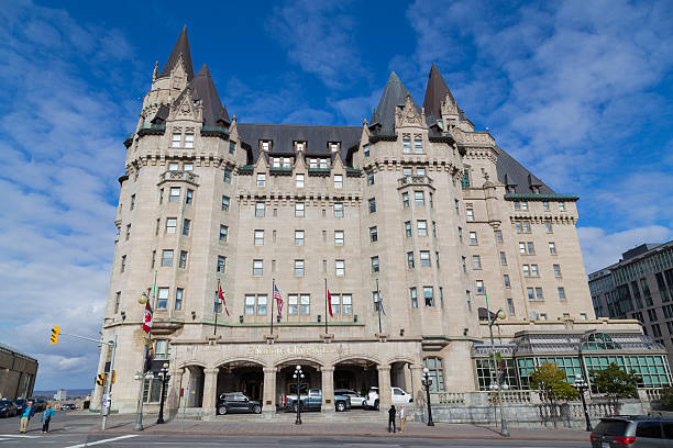 Fairmont Chateau Laurier Ottawa, Canada  - October 11, 2014: The outside of the Fairmont Chateau Laurier Hotel during the day chateau laurier stock pictures, royalty-free photos & images