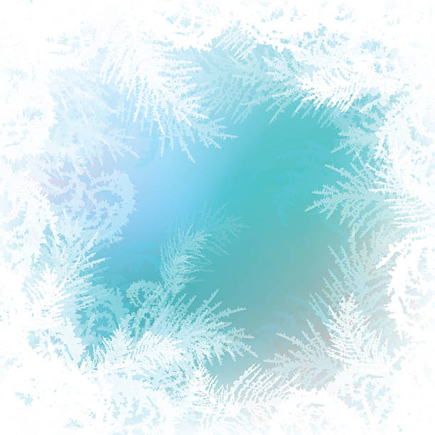illustrazioni stock, clip art, cartoni animati e icone di tendenza di sfondo pattern di gelida vettoriale - window frost frozen ice