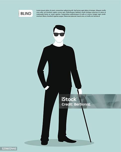 Blind Man Stockvectorkunst en meer beelden van Aanraken - Aanraken