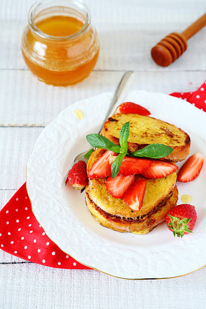 istock Breakfast - French toast with berries 520604691