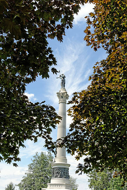 gettysburg - american civil war battle conflict gettysburg national military park - fotografias e filmes do acervo