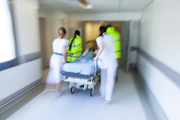 istock Motion Blur Stretcher Gurney Patient Hospital Emergency 520605323