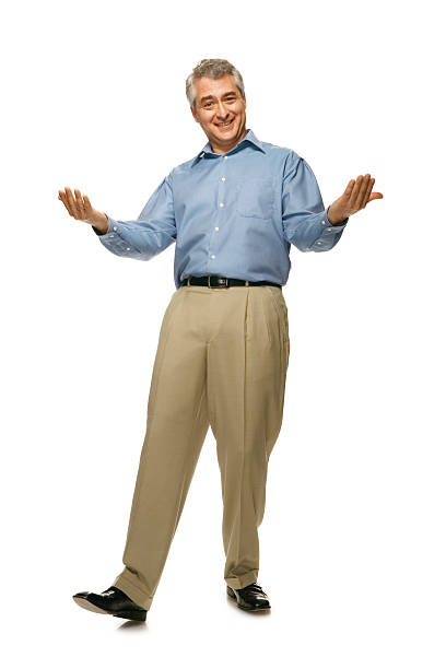istock Mature man with arms out, smiling, portrait 520605951