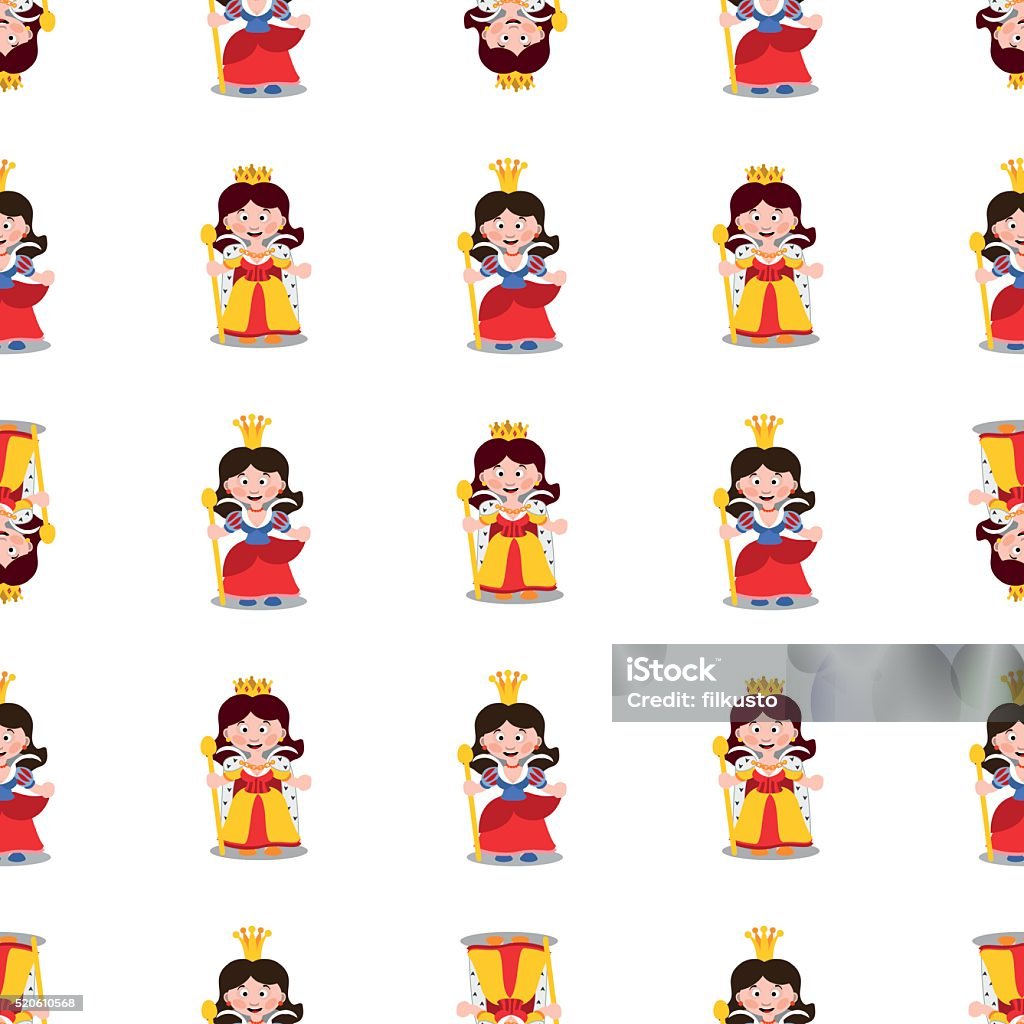 Queen Seamless Pattern Stock Illustration - Download Image Now - Arts ...