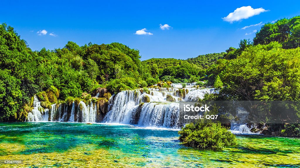 Waterfalls Krka, Croatia Waterfalls Krka, National Park, Dalmatia, Croatia Waterfall Stock Photo