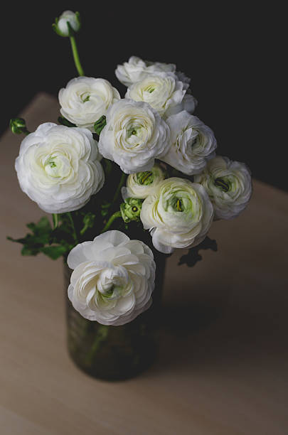 istock Still life. Rustic style. Rich bunch buttercup ranunculus flowers bouquet 520612216