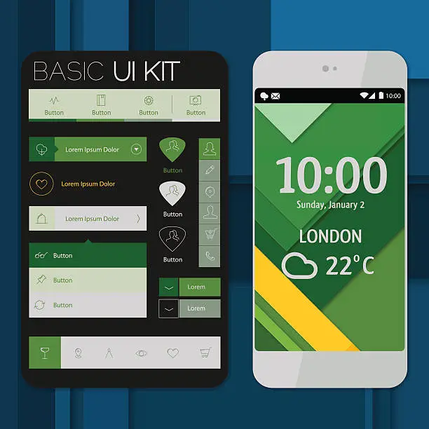 Free phone app ui kit Icon and phone app ui kit Icon Pack | FreeImages