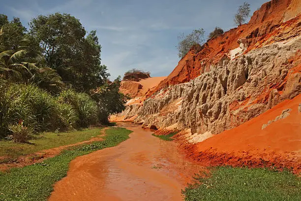 Fairy Stream - Red Canyon between PhanThiet and MuiNe. Vietnam