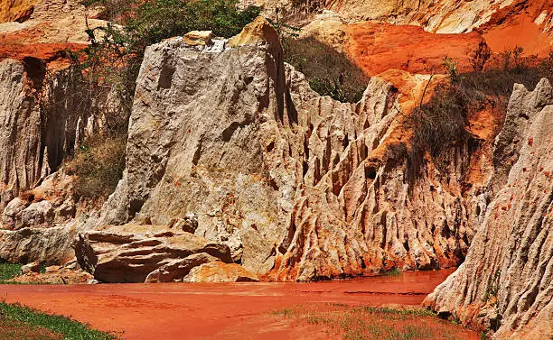 Fairy Stream - Red Canyon between PhanThiet and MuiNe. Vietnam